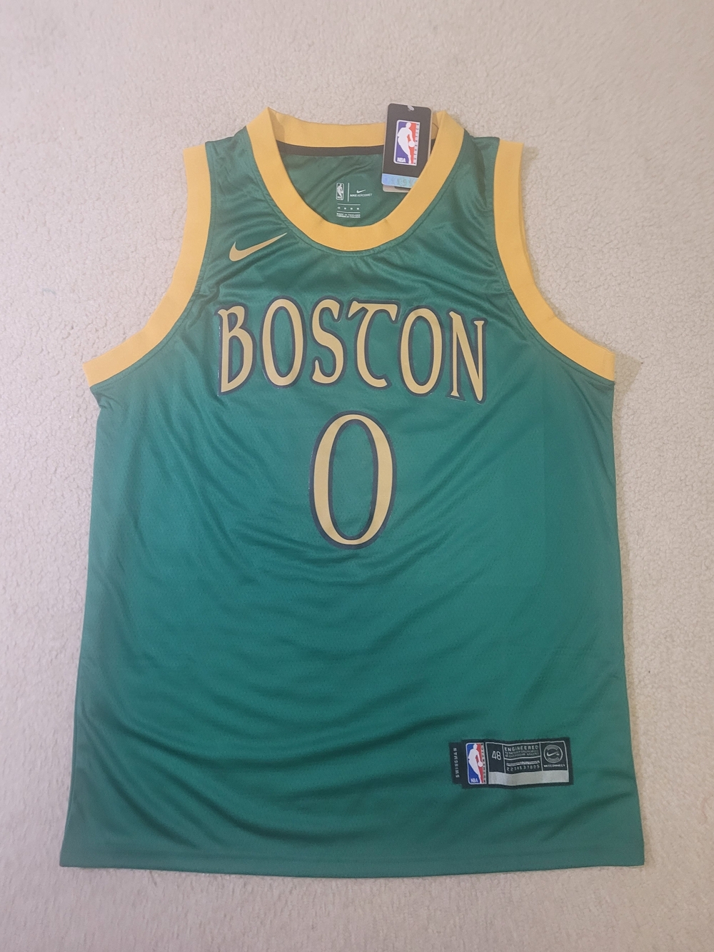 Nike Boston Celtics Jayson Tatum #0 2019 NBA Jersey Men 48 (M)